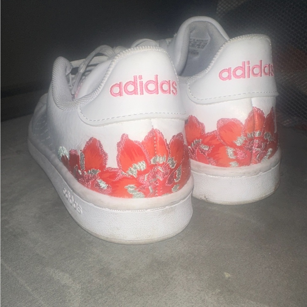 Flower adidas size 7.5